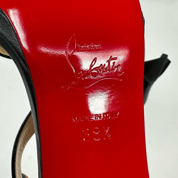 Christian Louboutin Colankle 120 Nappa Black Heel Pumps - Picture 13 of 14